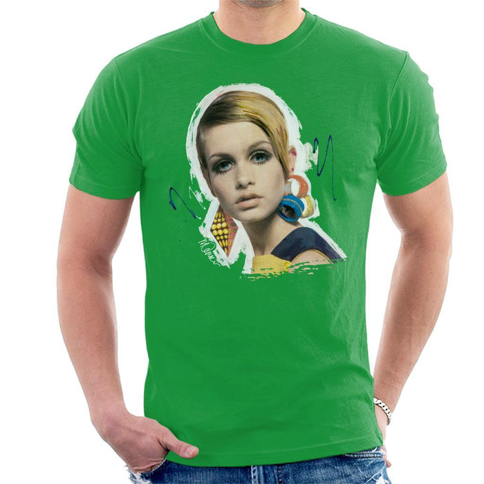 Sidney Maurer Original Portrait Of Twiggy Mens T-Shirt - Mens T-Shirt