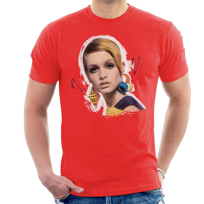 Sidney Maurer Original Portrait Of Twiggy Mens T-Shirt - Mens T-Shirt