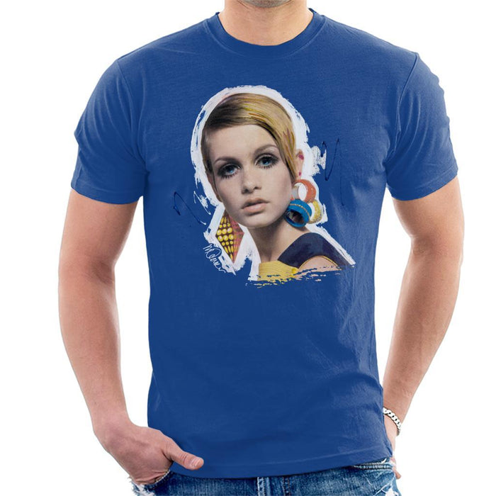 Sidney Maurer Original Portrait Of Twiggy Mens T-Shirt - Mens T-Shirt