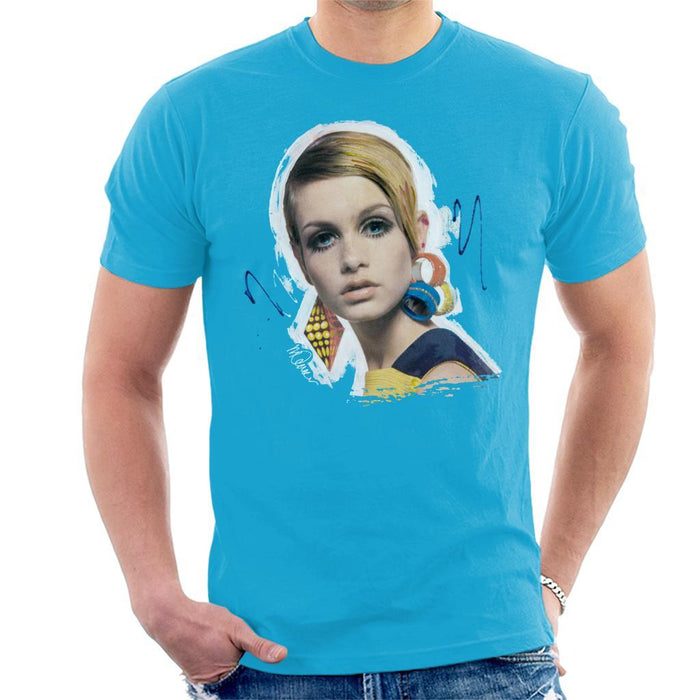 Sidney Maurer Original Portrait Of Twiggy Mens T-Shirt - Mens T-Shirt