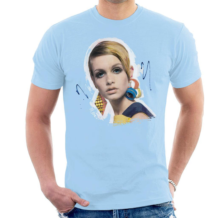 Sidney Maurer Original Portrait Of Twiggy Mens T-Shirt - Mens T-Shirt