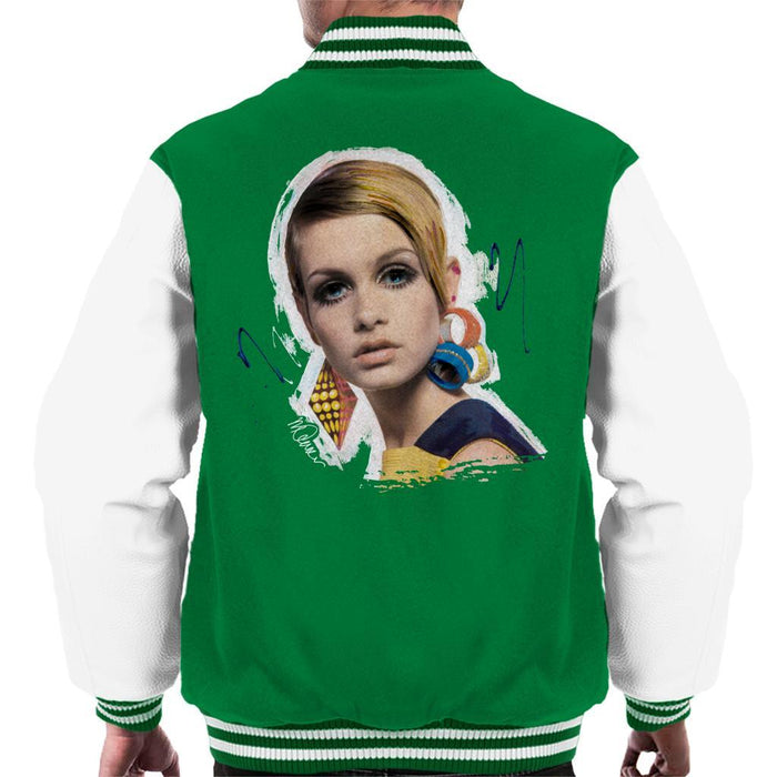 Sidney Maurer Original Portrait Of Twiggy Mens Varsity Jacket - Mens Varsity Jacket