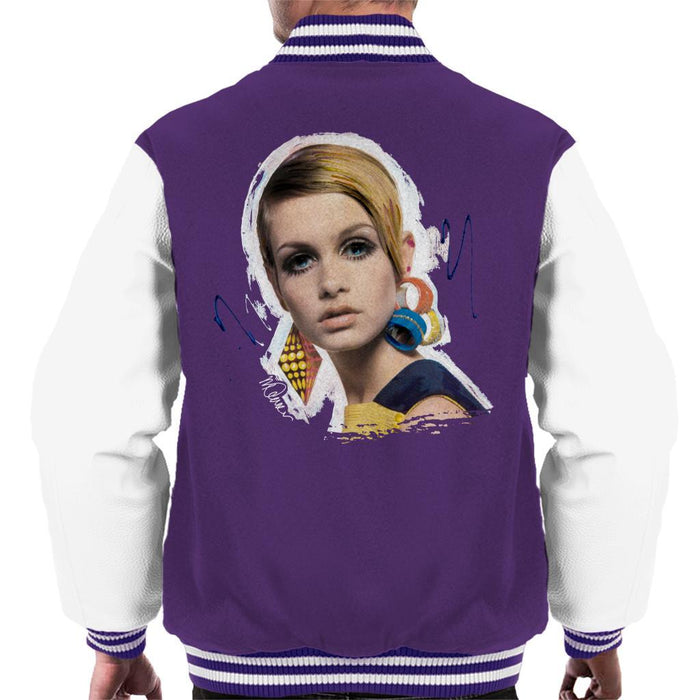 Sidney Maurer Original Portrait Of Twiggy Mens Varsity Jacket - Mens Varsity Jacket