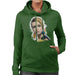 Sidney Maurer Original Portrait Of Twiggy Womens Hooded Sweatshirt - Womens Hooded Sweatshirt