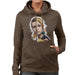 Sidney Maurer Original Portrait Of Twiggy Womens Hooded Sweatshirt - Womens Hooded Sweatshirt