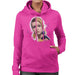 Sidney Maurer Original Portrait Of Twiggy Womens Hooded Sweatshirt - Womens Hooded Sweatshirt