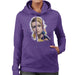 Sidney Maurer Original Portrait Of Twiggy Womens Hooded Sweatshirt - Womens Hooded Sweatshirt