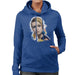Sidney Maurer Original Portrait Of Twiggy Womens Hooded Sweatshirt - Womens Hooded Sweatshirt