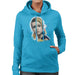 Sidney Maurer Original Portrait Of Twiggy Womens Hooded Sweatshirt - Womens Hooded Sweatshirt