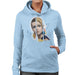 Sidney Maurer Original Portrait Of Twiggy Womens Hooded Sweatshirt - Womens Hooded Sweatshirt