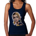 Sidney Maurer Original Portrait Of Twiggy Womens Vest - Small / Navy Blue - Womens Vest