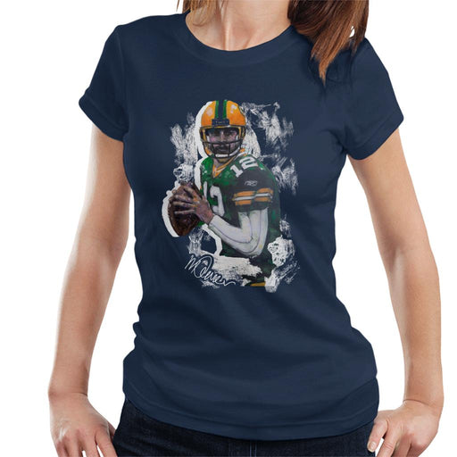 Sidney Maurer Original Portrait Of Aaron Rodgers Women's T-Shirt