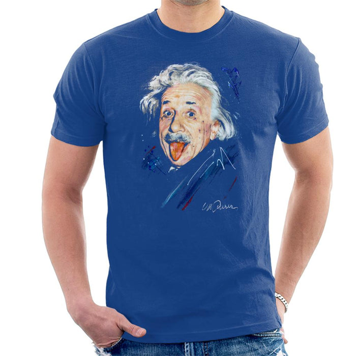 Sidney Maurer Original Portrait Of Albert Einstein Men's T-Shirt