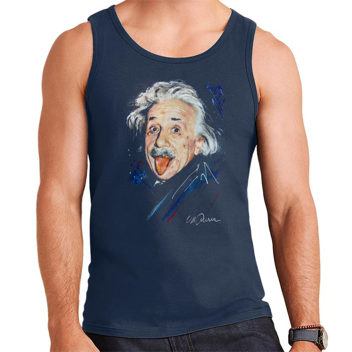 Sidney Maurer Original Portrait Of Albert Einstein Men's Vest