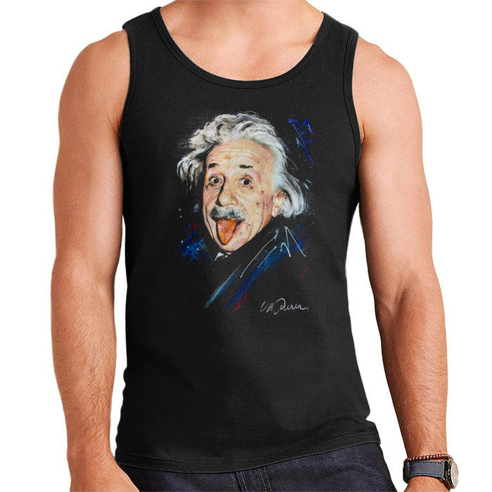 Sidney Maurer Original Portrait Of Albert Einstein Men's Vest