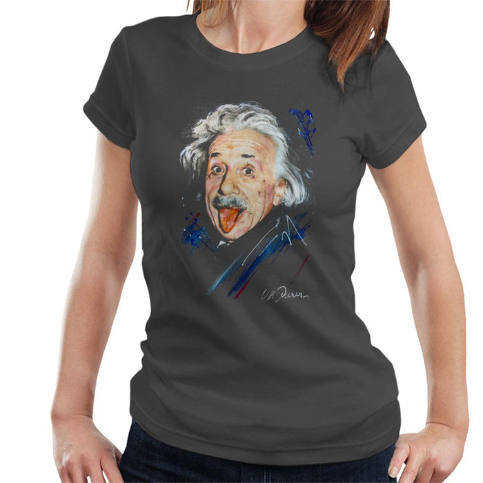 Sidney Maurer Original Portrait Of Albert Einstein Women's T-Shirt