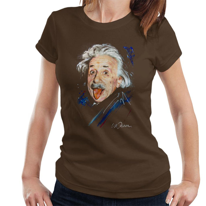 Sidney Maurer Original Portrait Of Albert Einstein Women's T-Shirt