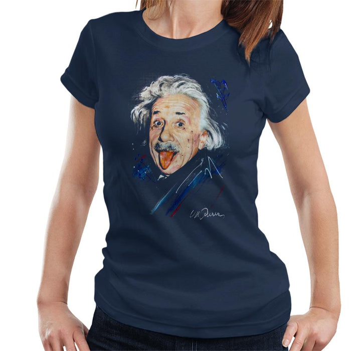 Sidney Maurer Original Portrait Of Albert Einstein Women's T-Shirt