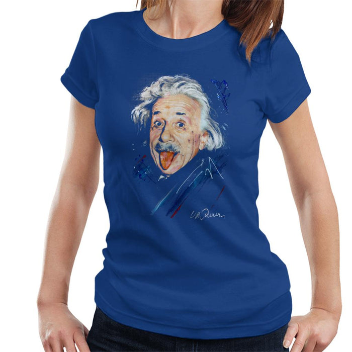 Sidney Maurer Original Portrait Of Albert Einstein Women's T-Shirt