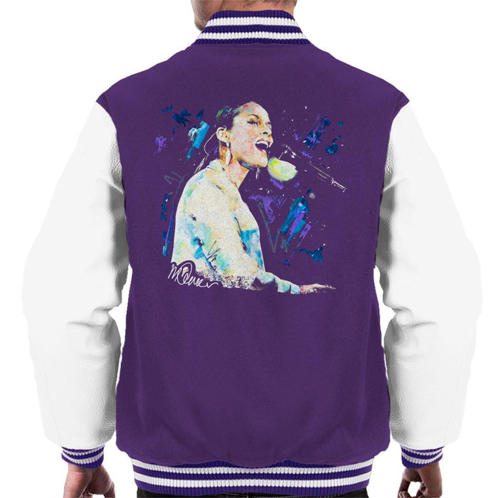 Sidney Maurer Original Portrait Of Alicia Keys Men's Varsity Jacket