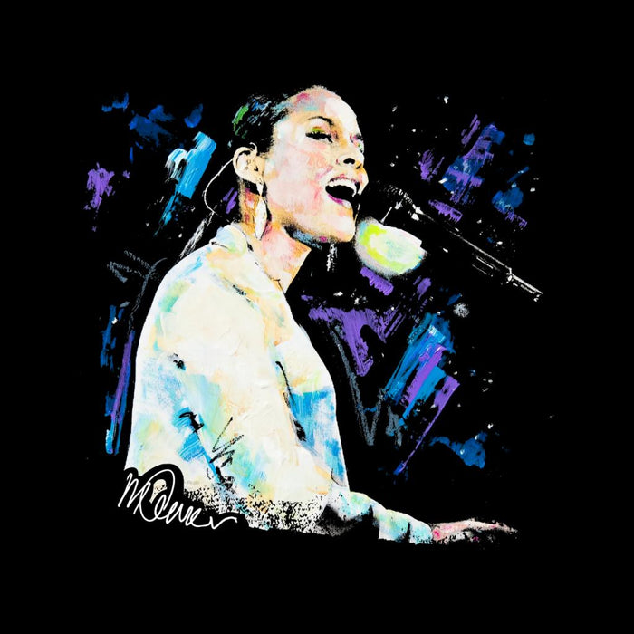 Sidney Maurer Original Portrait Of Alicia Keys Men's Vest