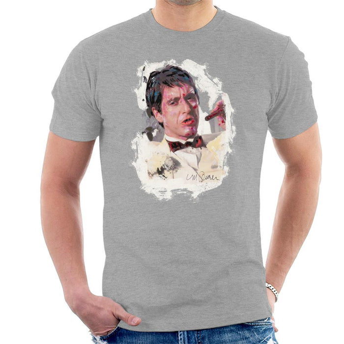 Sidney Maurer Original Portrait Of Al Pacino Scarface Tuxedo Men's T-Shirt