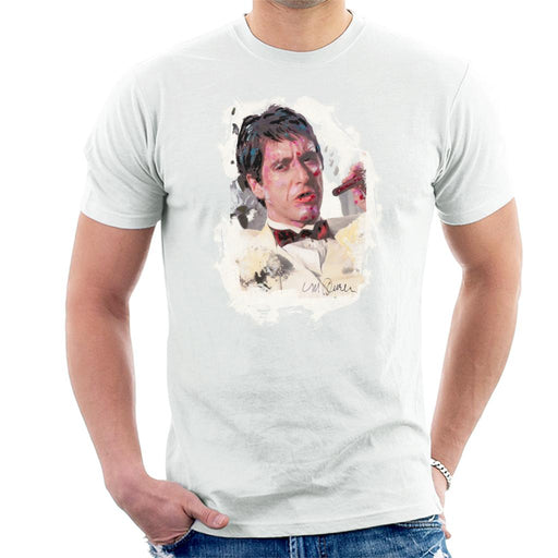 Sidney Maurer Original Portrait Of Al Pacino Scarface Tuxedo Men's T-Shirt