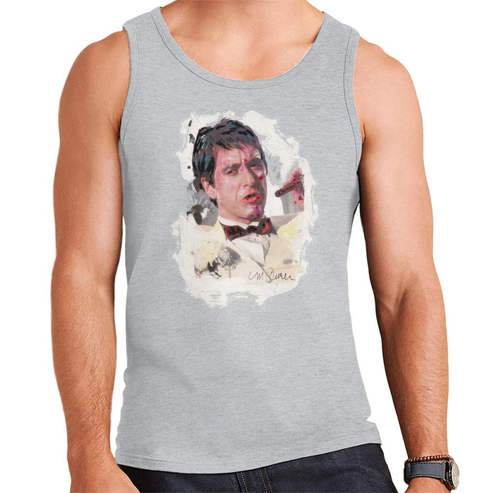 Sidney Maurer Original Portrait Of Al Pacino Scarface Tuxedo Men's Vest