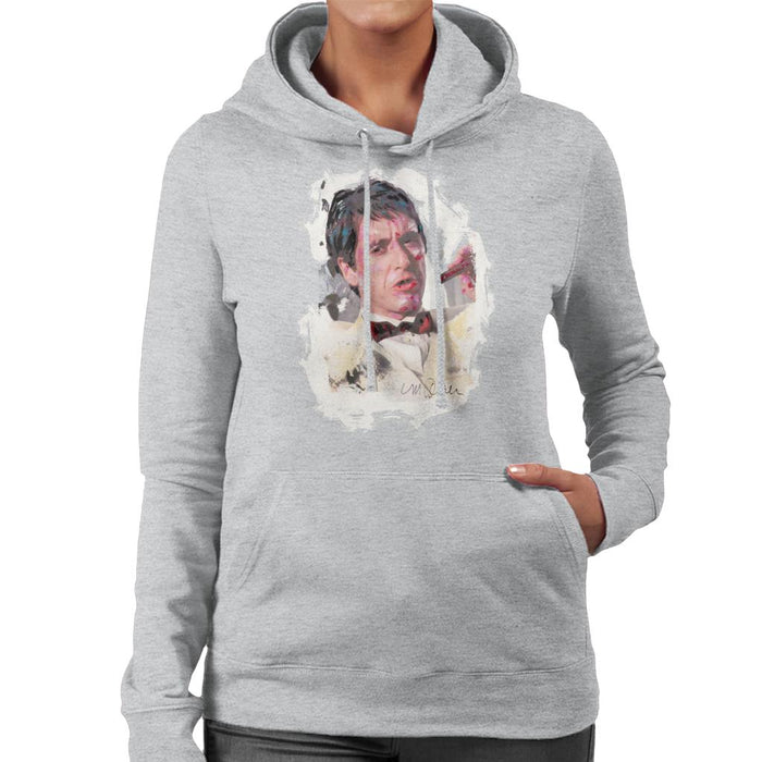 Sidney Maurer Original Portrait Of Al Pacino Scarface Tuxedo Women's Hooded Sweatshirt
