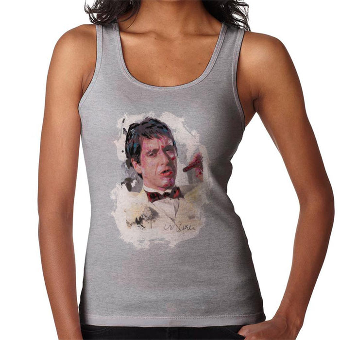 Sidney Maurer Original Portrait Of Al Pacino Scarface Tuxedo Women's Vest