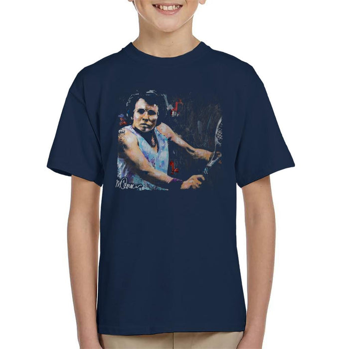 Sidney Maurer Original Portrait Of Billie Jean King Kid's T-Shirt