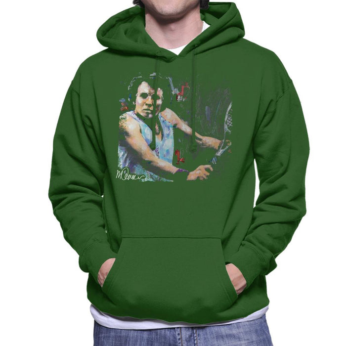 Sidney Maurer Original Portrait Of Billie Jean King Men's Hooded Sweatshirt