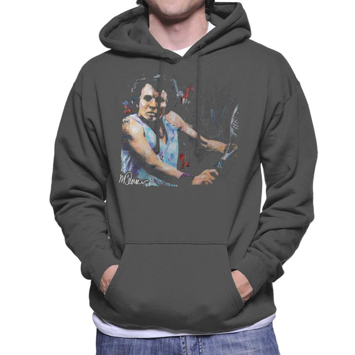 Sidney Maurer Original Portrait Of Billie Jean King Men's Hooded Sweatshirt