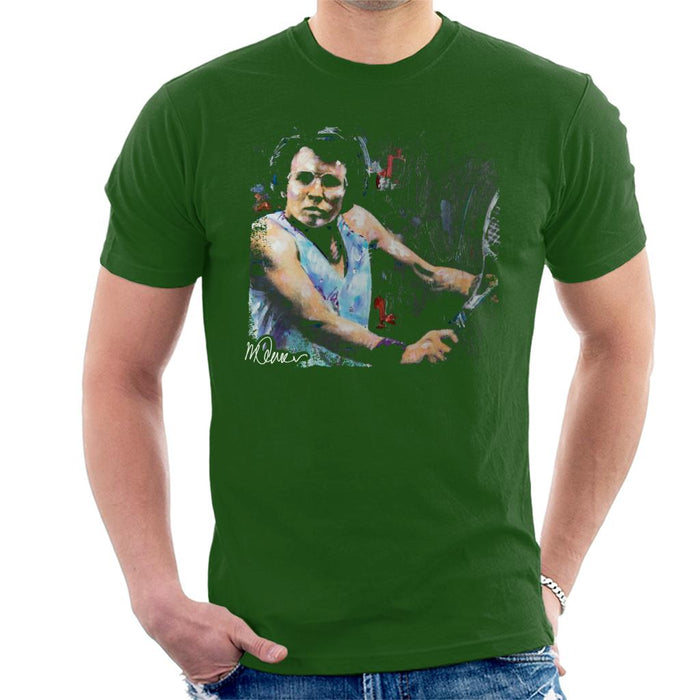 Sidney Maurer Original Portrait Of Billie Jean King Men's T-Shirt