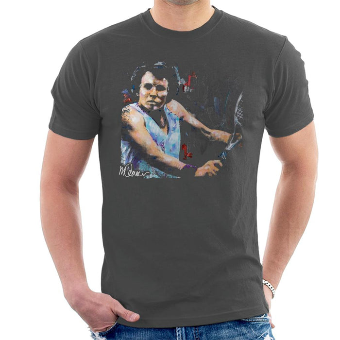 Sidney Maurer Original Portrait Of Billie Jean King Men's T-Shirt