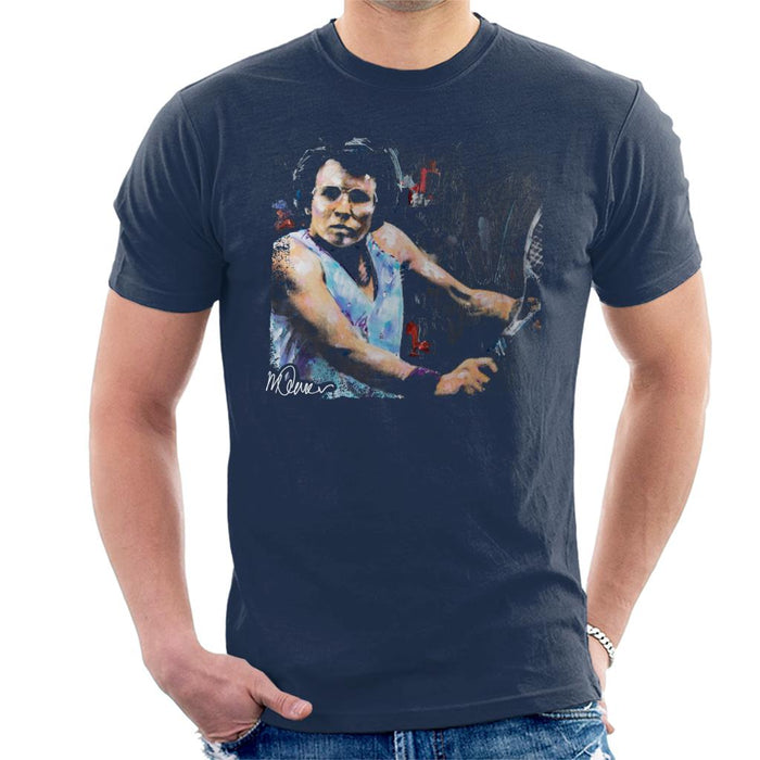 Sidney Maurer Original Portrait Of Billie Jean King Men's T-Shirt