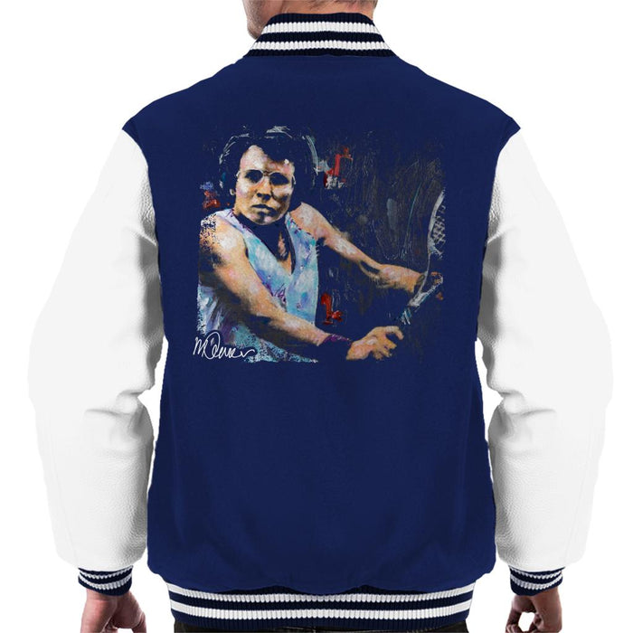 Sidney Maurer Original Portrait Of Billie Jean King Men's Varsity Jacket