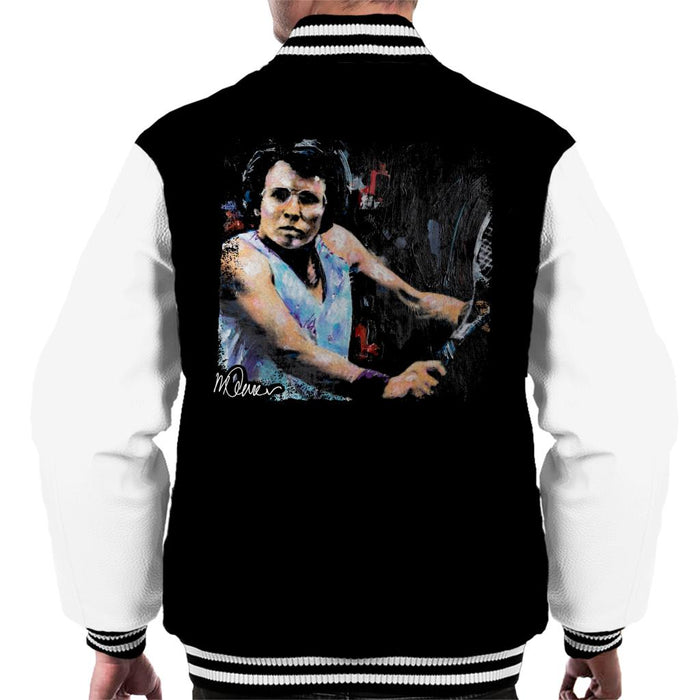 Sidney Maurer Original Portrait Of Billie Jean King Men's Varsity Jacket