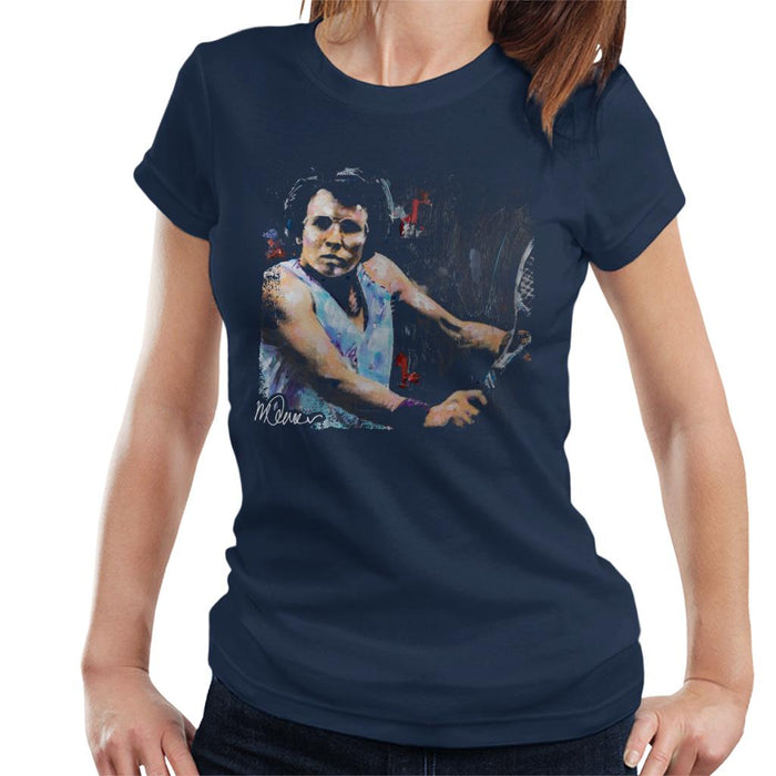 Sidney Maurer Original Portrait Of Billie Jean King Women's T-Shirt