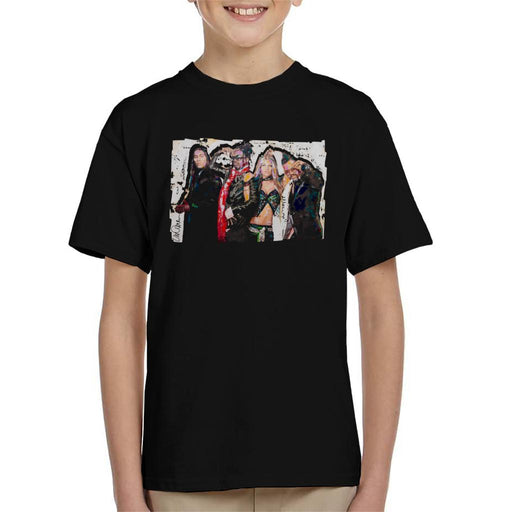 Sidney Maurer Original Portrait Of Black Eyed Peas Kid's T-Shirt