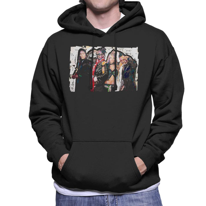 Sidney Maurer Original Portrait Of Black Eyed Peas Men's Hooded Sweatshirt