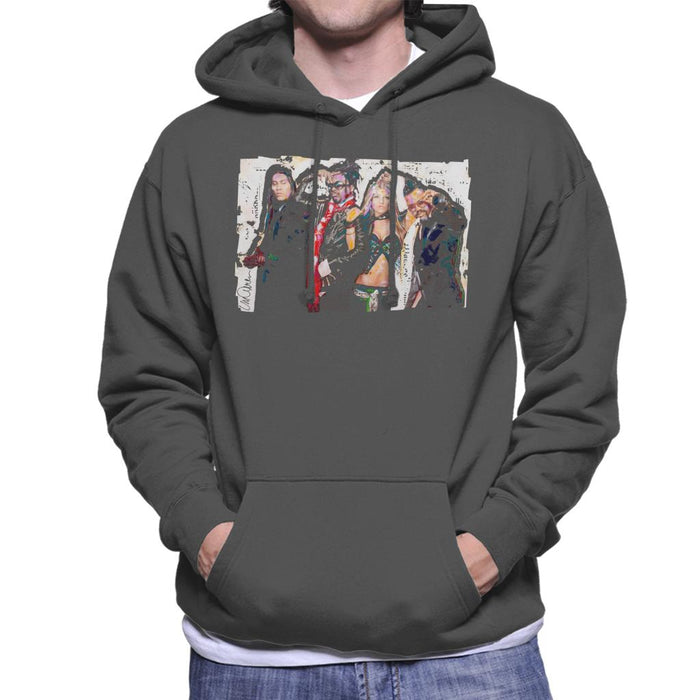 Sidney Maurer Original Portrait Of Black Eyed Peas Men's Hooded Sweatshirt