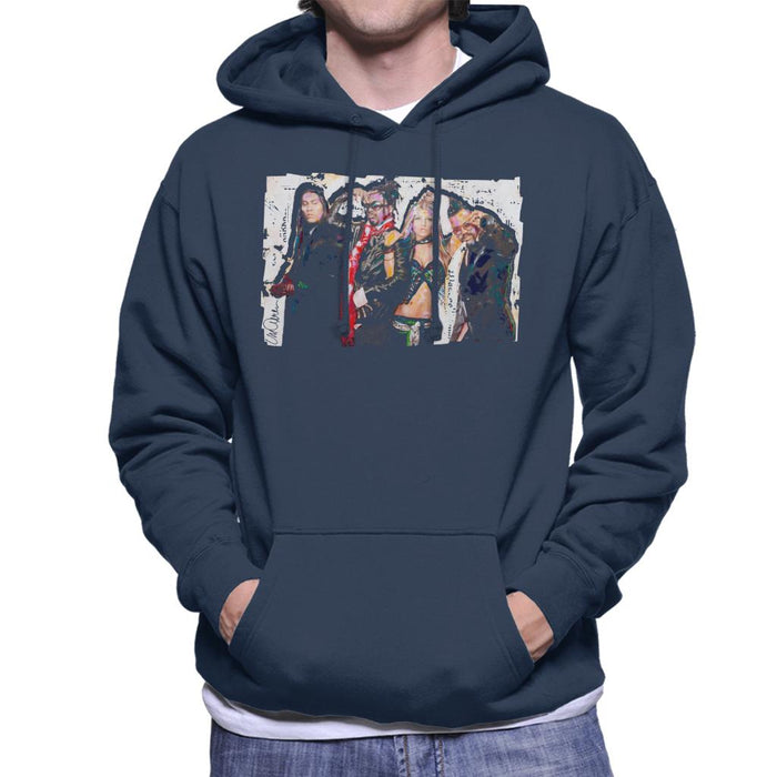 Sidney Maurer Original Portrait Of Black Eyed Peas Men's Hooded Sweatshirt