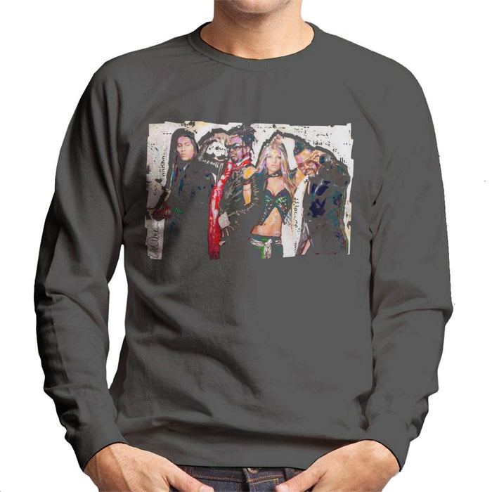 Sidney Maurer Original Portrait Of Black Eyed Peas Men's Sweatshirt