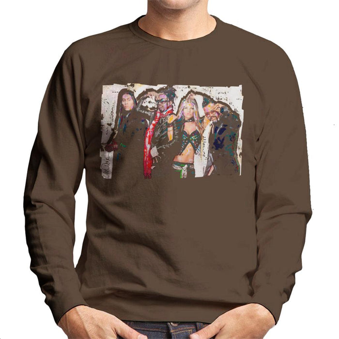Sidney Maurer Original Portrait Of Black Eyed Peas Men's Sweatshirt