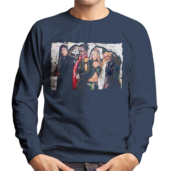 Sidney Maurer Original Portrait Of Black Eyed Peas Men's Sweatshirt