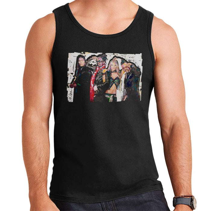Sidney Maurer Original Portrait Of Black Eyed Peas Men's Vest