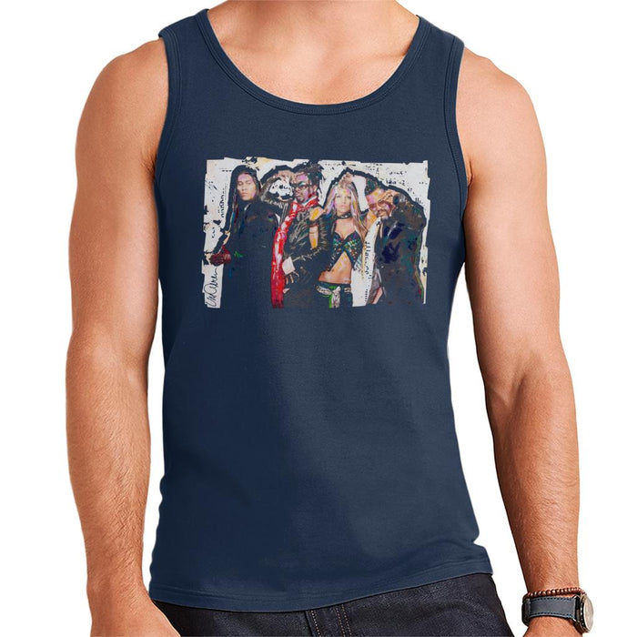 Sidney Maurer Original Portrait Of Black Eyed Peas Men's Vest