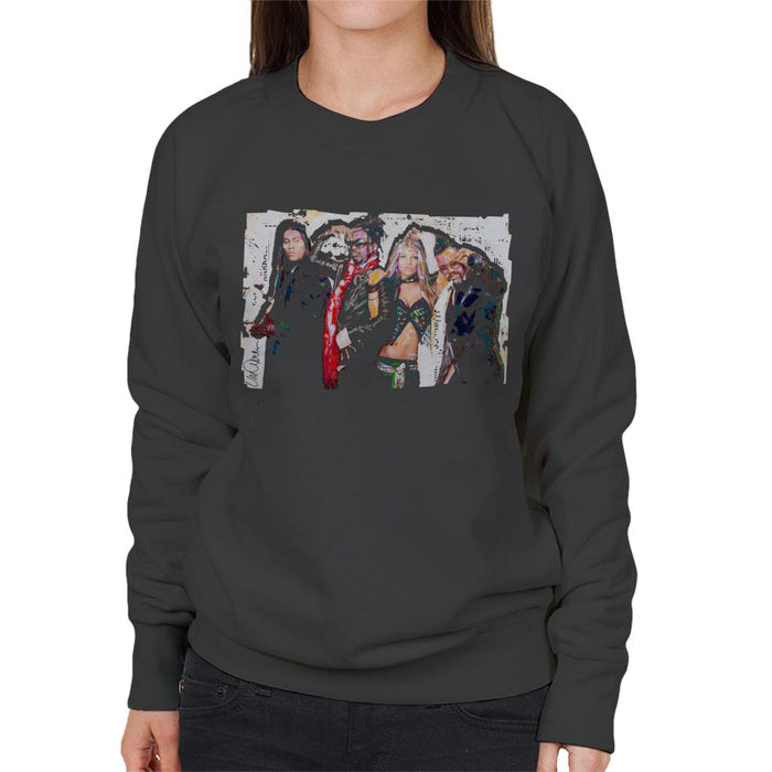 Sidney Maurer Original Portrait Of Black Eyed Peas Women's Sweatshirt