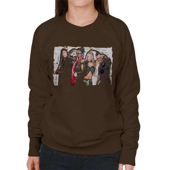 Sidney Maurer Original Portrait Of Black Eyed Peas Women's Sweatshirt